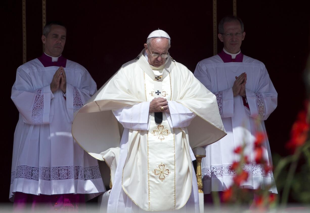 Pope Francis arrives Sunday to celebrate a canonization ceremony of four new saints in St. Peter's Square at the Vatican. Among them are Arab nuns Sts.