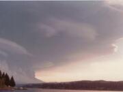 Dan Walker found these photos of the May 18, 1980, eruption of Mount St. Helens in a box of photos kept by his late grandmother.