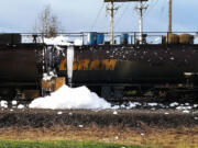 A passing motorist photographed a foaming rail car Saturday morning in Washougal.