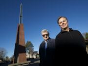 Dave Pinkernell, right, and Rich Reiter, shown, Friday, January 30, 2015, are leaders of the Camas-Washougal Community Chest, an important behind-the-scenes umbrella charity that feeds many nonprofits in East County.