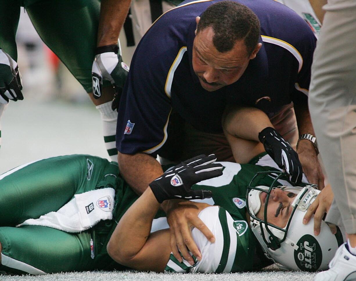 New York Jets receiver Wayne Chrebet retired from the NFL after suffering this concussion in 2005.