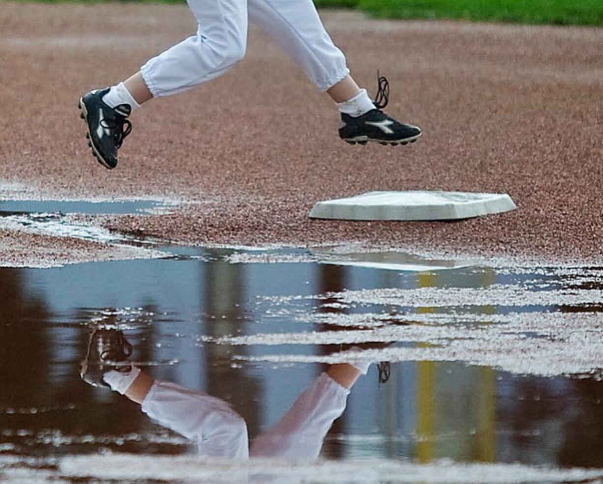 Eighteen straight days of rain have made puddles a common sight around Washington.