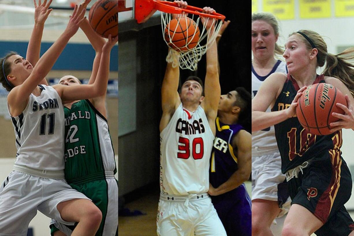 Skyview's Gen Lo, Camas' Trevor Jasinsky, Prairie's Lyndsay Asplund