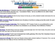 This image of columbian.com is an Jan. 5, 1997 snapshot from the Wayback Machine, which stories snapshots of many websites over the years. The Columbian registered its site on July 5, 1994, and began publishing news online in 1995.