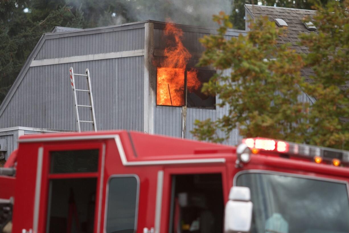 Firefighters dispatched to a two-alarm fire at the Forest Creek Condominiums Saturday evening quickly searched and found the body of Richard A.