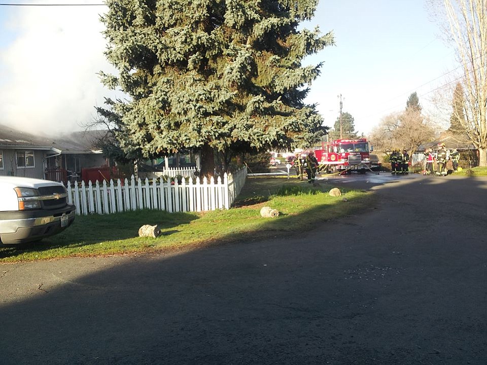 Vancouver firefighters suppressed a blaze in the attic of a Sunnyside house this morning.