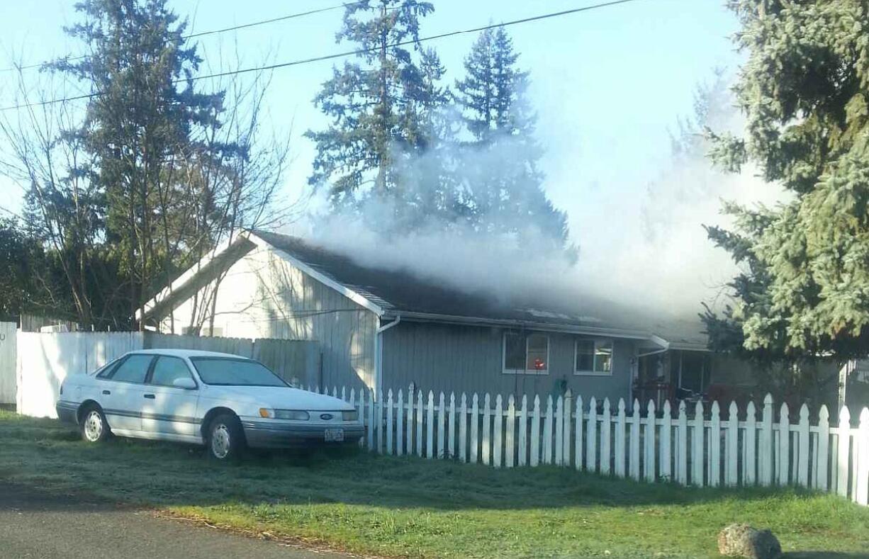 A fire in an attic of a house in Vancouver's Sunnyside neighborhood was put out within about 20 minutes by the Vancouver Fire Department.