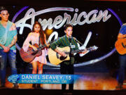 Daniel Seavy of Vancouver performs in an episode of American Idol that aired Thursday night.