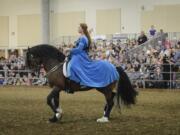 Jessica Wisdom performs in the dressage event recently featured at the 4th annual Washington State Horse Expo at the Clark County Fairgrounds.