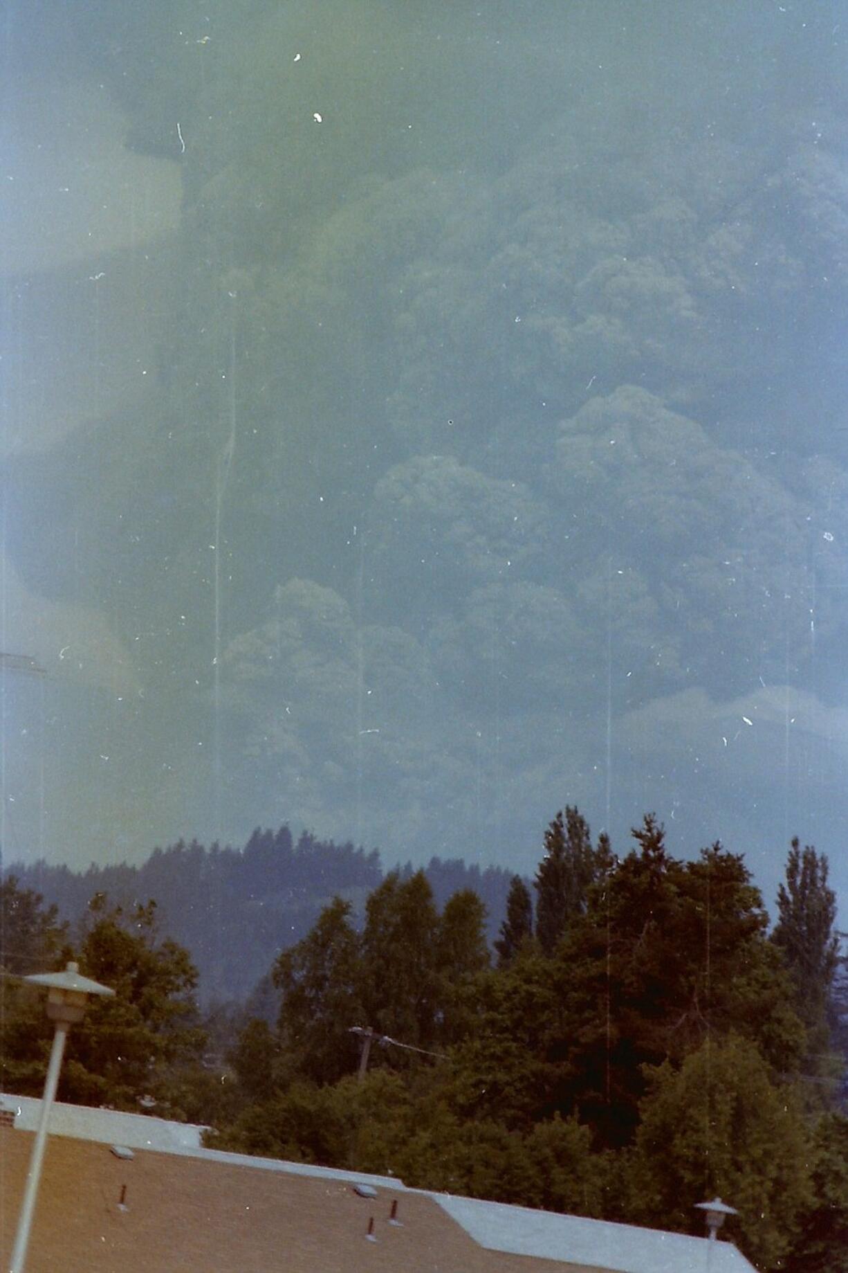 This photo was taken by Bob and Sharon Ganson from the back yard of their home in Battle Ground on May 18, 1980.