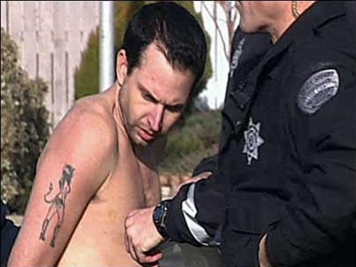 A man suspected of stealing a deputy's patrol car is apprehended by the Clark County Sheriff's Office Sunday morning.