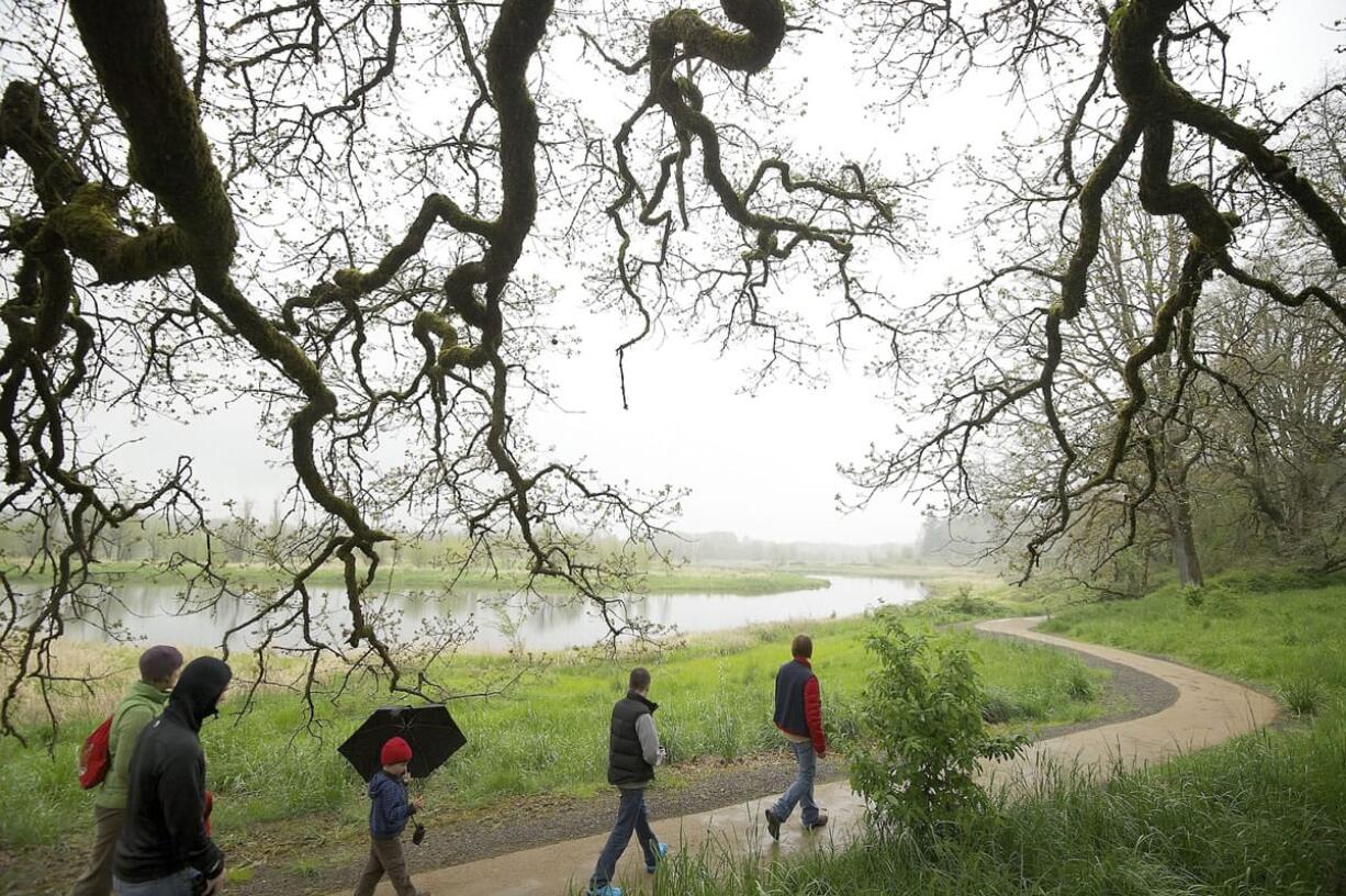 Join a birding hike on the Oaks to Wetland Trail May 17 at the Ridgefield National Wildlife Refuge.