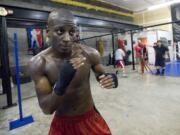 Virgil Green trains at Fisticuffs Gym.