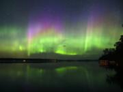 The Northern Lights paint the sky over Cotton, Minn., in 2012.