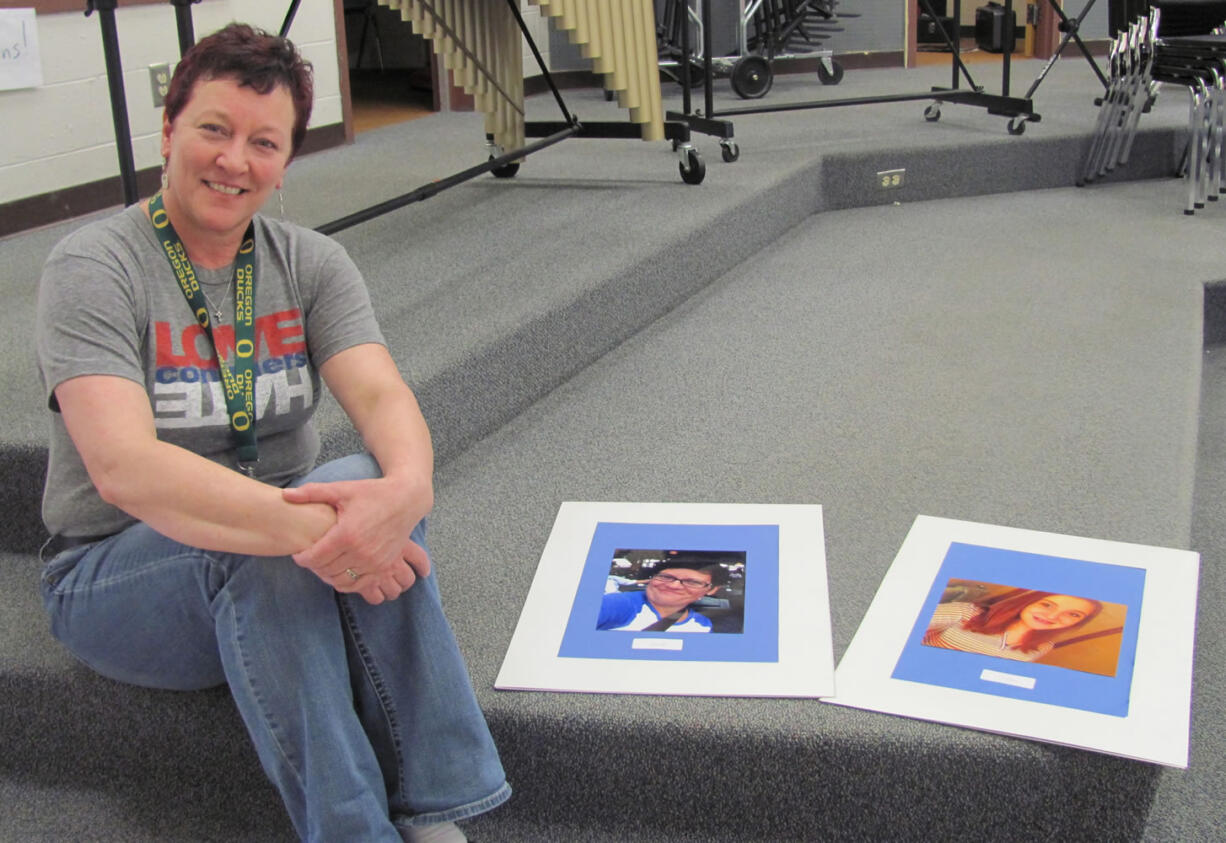 JMS teacher Jennifer Bohn-Snapp's students recently completed a &quot;selfie&quot; project, where the girls and their moms, or other influential female figure, each used their cell phone to snap a self-portrait.