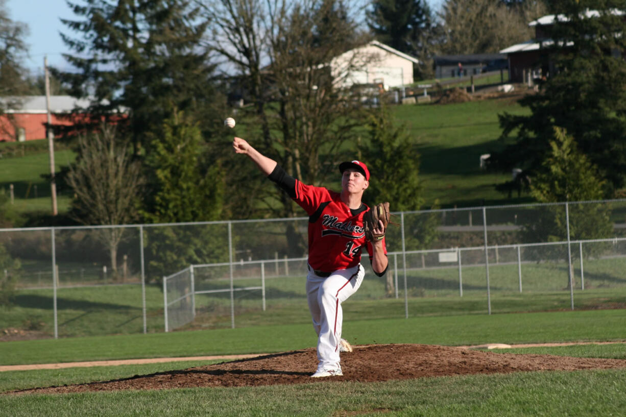 Dylan White took a no-hitter into the seventh inning March 18, at Camas.