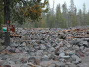 Sometimes nature makes road-closure decisions. This road was destroyed by flooding a few years ago on the southwest side of Mount St.