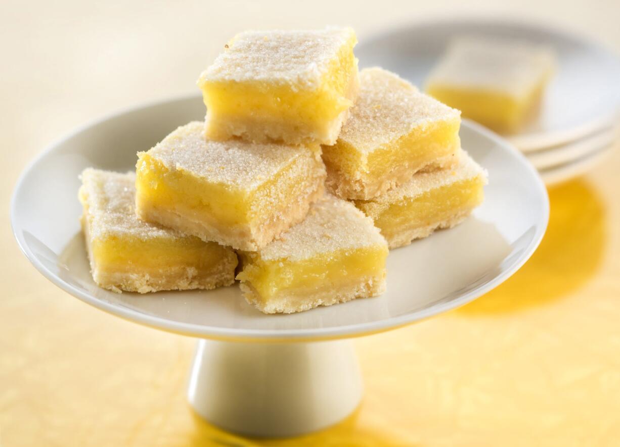 Sunshine bars are sliced up lemon bold, grapefruit fresh, sunshine sweet.