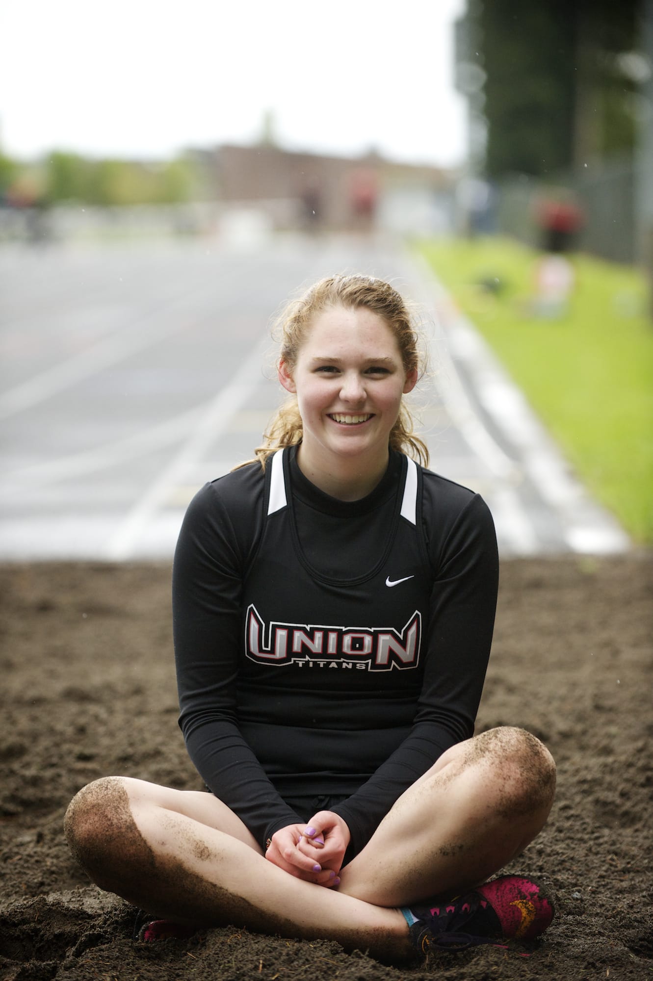 Union's Tayler Troupe is on her way back from an ACL injury, aiming to reclaim her school record in the long jump.