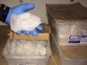 Clackamas County officers seized 17.6 pounds of meth earlier this week.