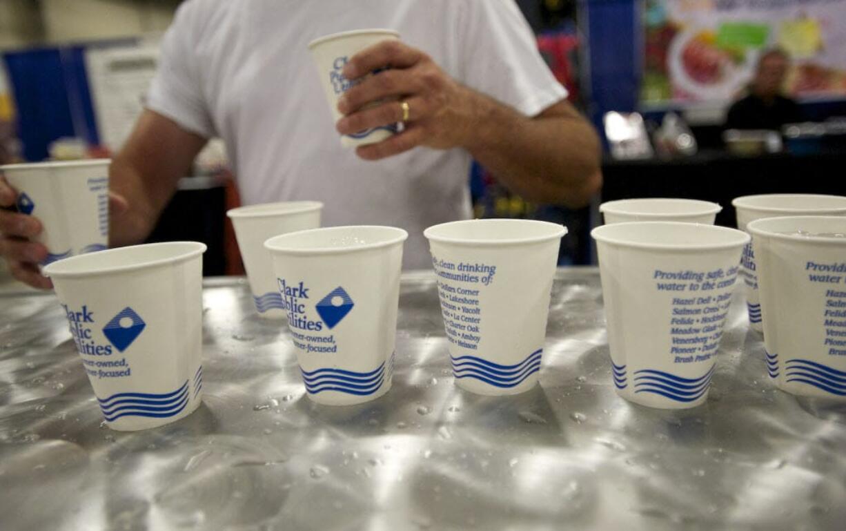 Clark Public Utilities, which serves up water to thirsty visitors at the Clark County Fair, draws its water from a deep aquifer and does not store it in open-air reservoirs, as does the city of Vancouver.