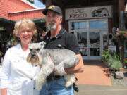 Patty and Gordon French, accompanied by their schnauzer Lulu, have been named the Camas-Washougal Chamber of Commerce &quot;Business Persons of the Year.&quot; The Frenches have owned LJC Feed for 19 years. &quot;I think it's one of the biggest compliments that we could receive,&quot; Patty said, regarding the chamber award.