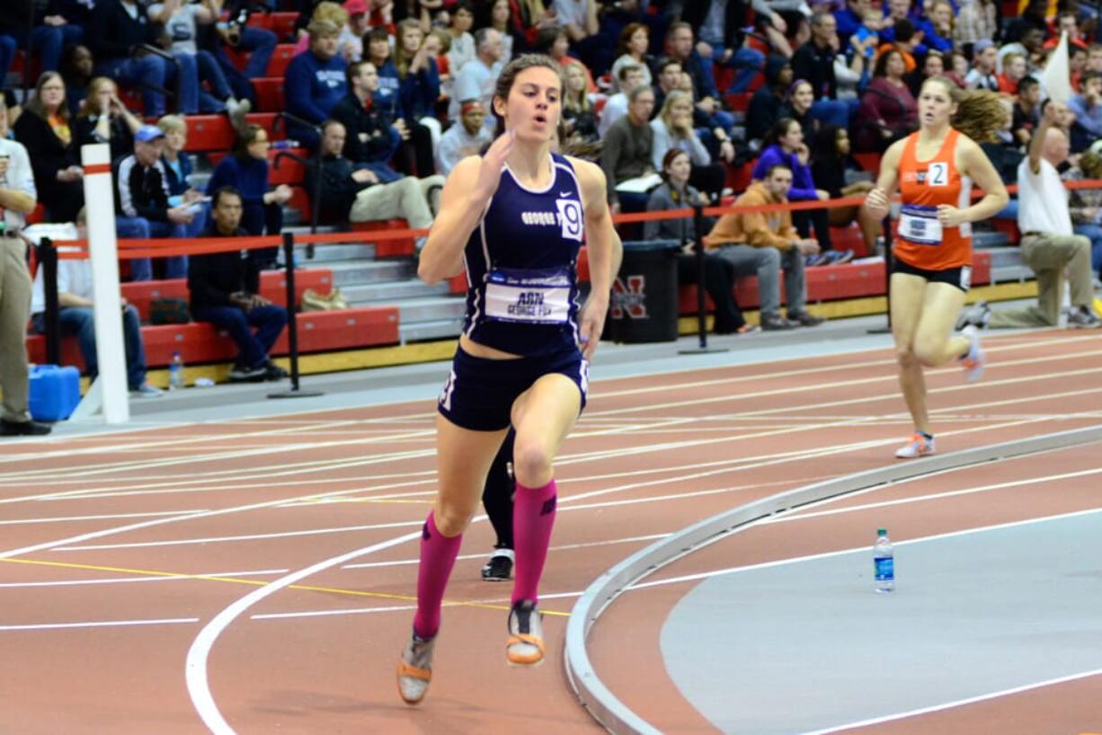 Charity Arn, George Fox University track and field.