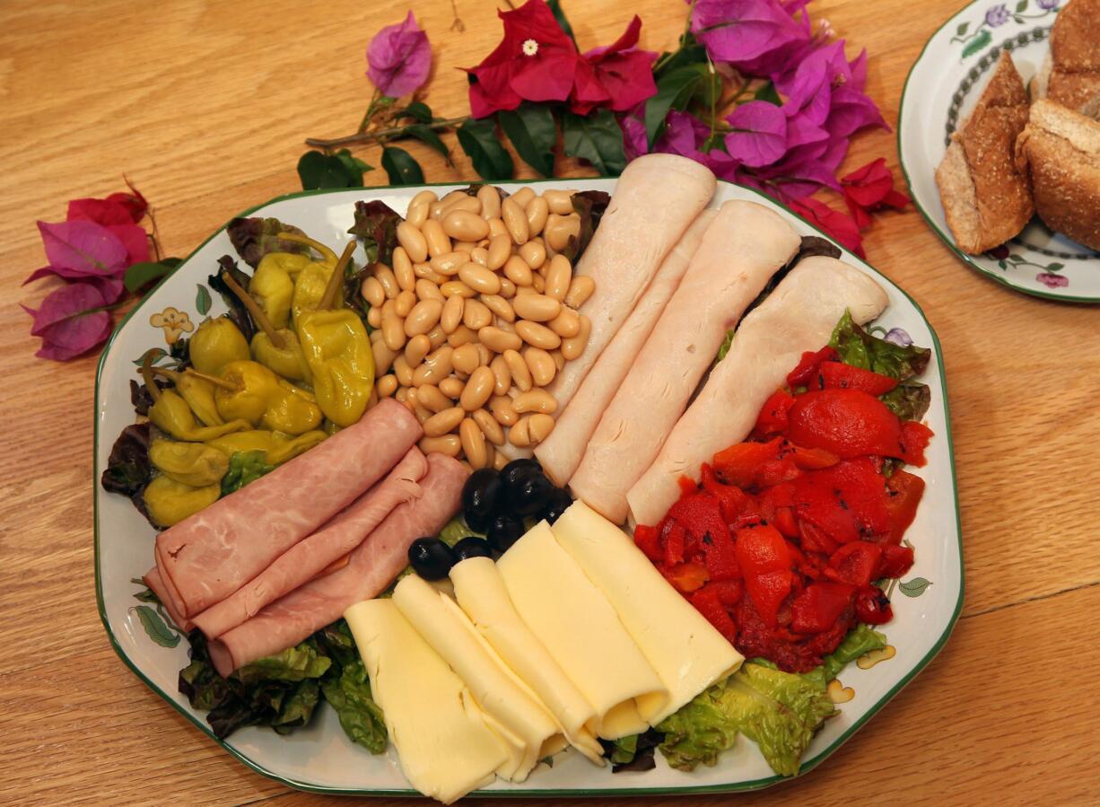 This antipasto platter is perfect for lunch or dinner -- or a party.