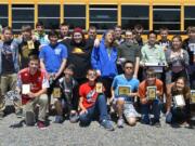 Camas students are all smiles after faring well at their first-ever robotics &quot;dragster&quot; invitational at the South Sound STEM Robotics Invite in Olympia.