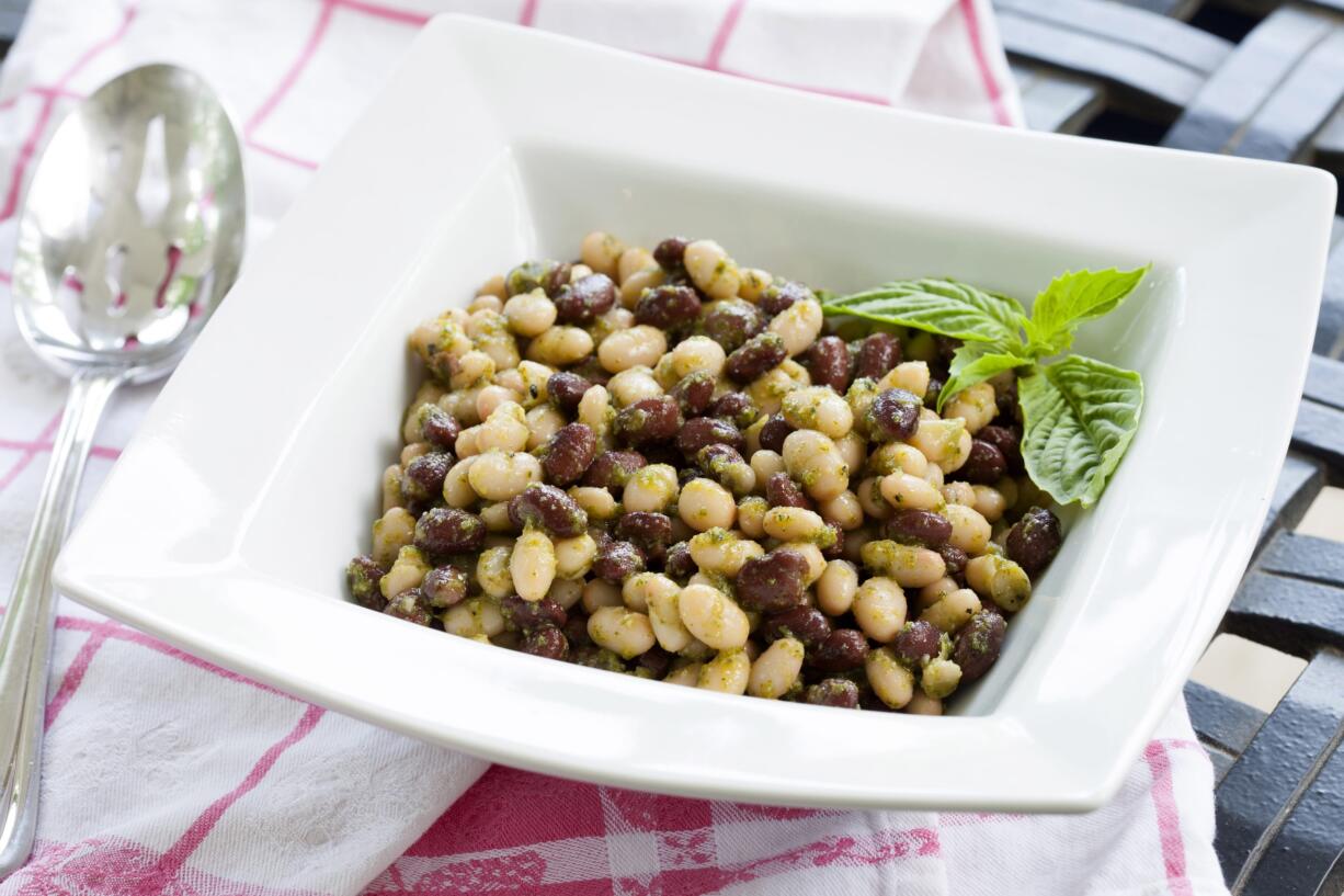 Stacy Zarin Goldberg/The Washington Post
Basil-Oregano White and Black Bean Salad.