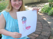 Chloe Connors, 13, created and auctioned off artwork on Facebook to raise money for the Jemtegaard Middle School choir.