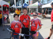 Paige Maas, 10; Blake Bell, 11; and Makayla Buzzell, 11; rode 27 miles in the American Diabetes Association's Tour de Cure fundraiser event July 26 at the Hillsboro Stadium. The three locals were Red Riders, bicycle riders with diabetes, and each raised $1,000 or more.