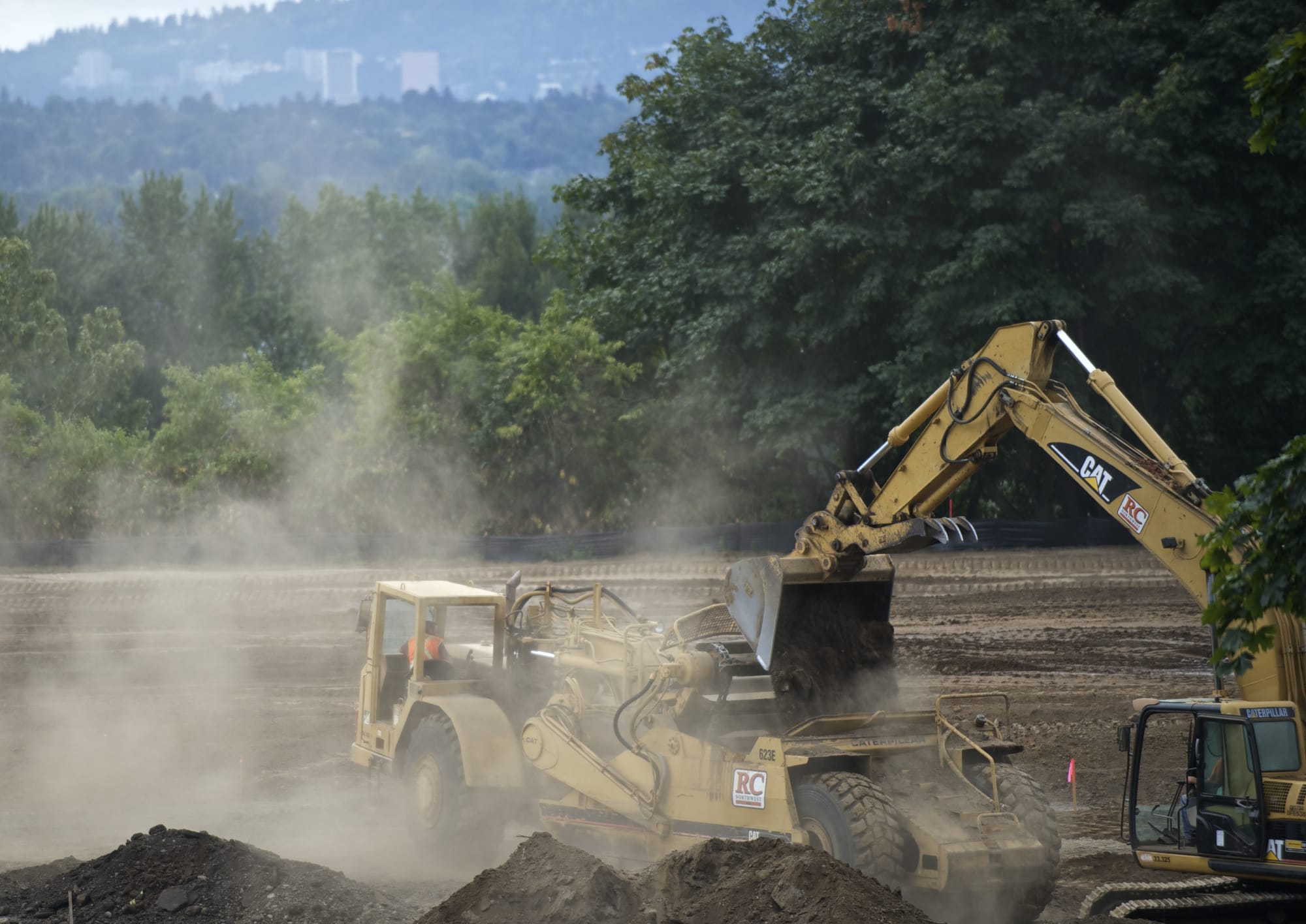 The Columbia View Apartments are under construction on the site of the former Rose Vista Nursing Center on Friday.