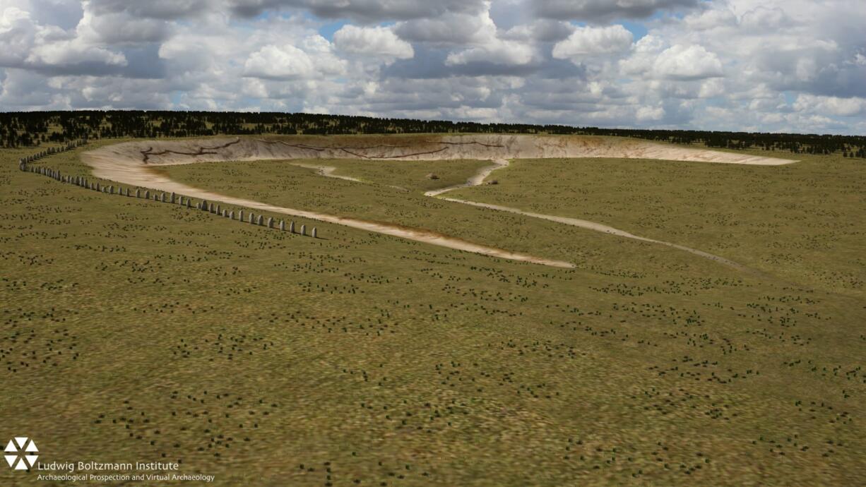 Scientists working with the Stonehenge Hidden Landscape Project have discovered evidence of a massive henge just two miles away.