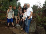 Arnada: They were submerged below bramble, but thanks to the efforts of the neighborhood Garden Group, above, the stone steps at the south side of Arnada Neighborhood Park now can be seen -- and stepped on.