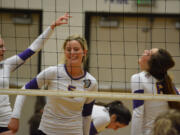 Columbia River's Esti Wilson, center, and Page Heller, right, are two senior leaders for the No. 1-ranked Chieftains.