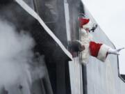 Santa will arrive on the SP&amp;S 700 steam locomotive Saturday to great children of all ages at the Vancouver Amtrak station.