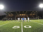 A football game La Center vs Woodland Friday September 11, 2015. This was the first game at Woodland's new stadium.