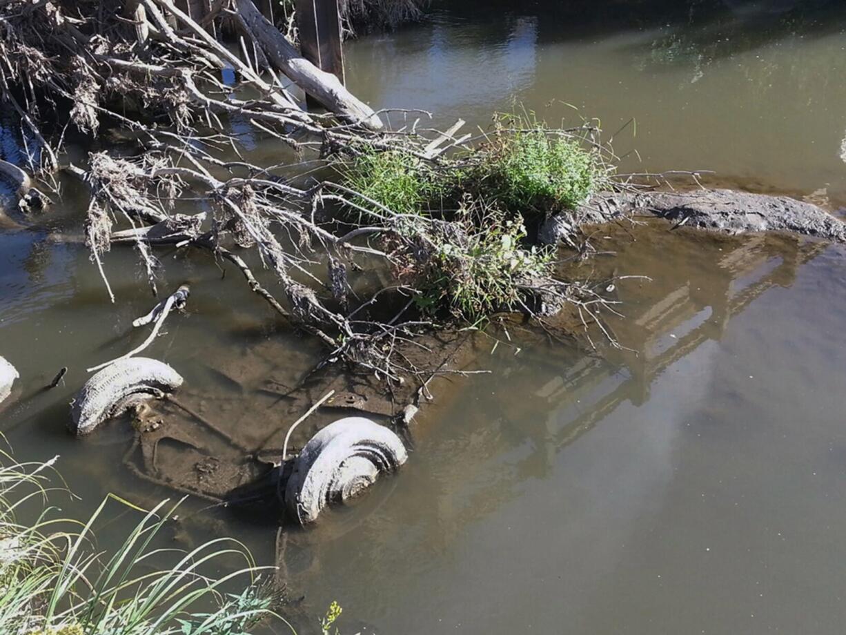 A Studebaker with the remains of two teens who disappeared in 1971 was found in Brule Creek near Elk Point, S.D., in September 2013.