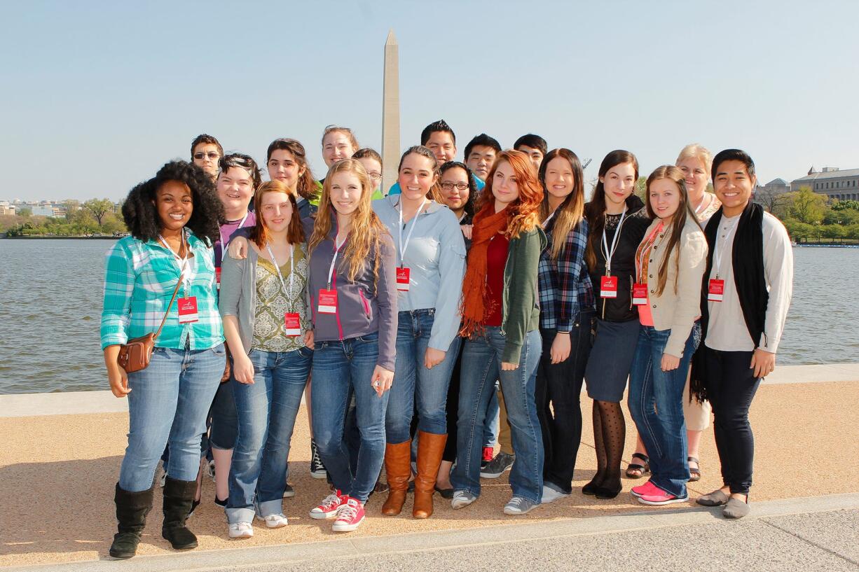 Evergreen: Evergreen High School's &quot;We The People&quot; team traveled to Washington, D.C., for a competition in late April.