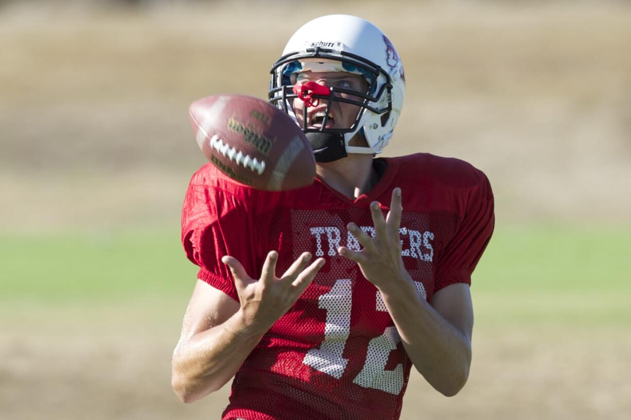 Fort Vancouver tight end Jacob Brugman was forced to the sidelines in the offseason due to injury, but is ready to help the Trappers reach their goal of making the playoffs.