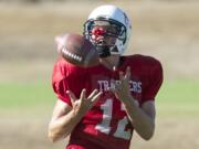 Fort Vancouver tight end Jacob Brugman was forced to the sidelines in the offseason due to injury, but is ready to help the Trappers reach their goal of making the playoffs.