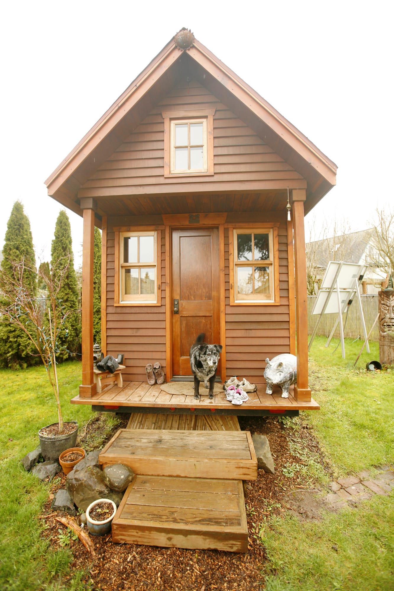 Dee Williams
Dee Williams' super-tiny house is a scant 84 square feet, but she figures houses can grow as big as 200 square feet and still be tiny.