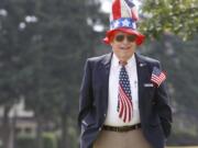 Ridgefield Council Member David Taylor at Annual Flag Day Celebration at Fort Vancouver.