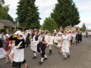 Ridgefield: Union Ridge Elementary School students and teachers walk June 5 in the schoolu2019s Culture Parade, a celebration of diversity.