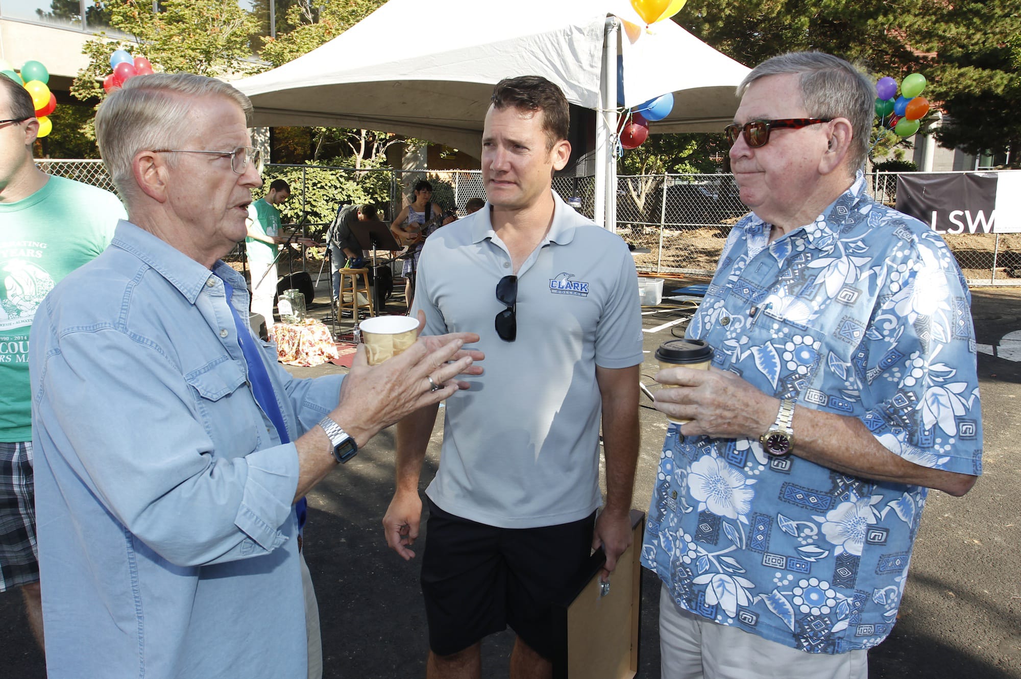 Three Vancouver mayors talk about the quarter-century success of Vancouver Farmers Market on Saturday.