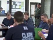 Sgt. Randy Tangen runs the Re-entry Program at the Clark County Jail, which aims at connecting inmates with tools to succeed once they're released. Since the program began Feb.