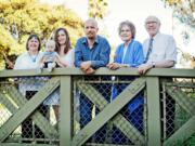 From right, June and Ken Serviss of Vancouver attended a family reunion in California in July. The family gathered for a five-generation photo taken July 10 in Eisenhower Park in Orange, Calif. Shown are June, 86, and Ken, 83, great-great-grandparents to Matthew Cronin, 4 months, held by his mother, Amanda Cronin, 22, of Medford, Ore.