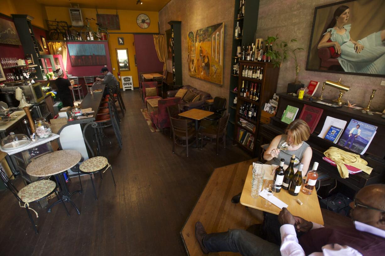 While quiet on Tuesday afternoon, Niche, a wine bar adjacent to Angst Gallery on Main Street, is a popular downtown spot and the type of small business the Vancouver City Council wanted to recognize and encourage with its designation of a downtown arts district.