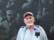 Photos courtesy of Laura Goree
Harold Samsel at the Korean War Veterans Memorial in Washington, D.C., in 2010. Samsel, a Carson resident who died June 9 at the age of 84, will be buried today at the Willamette National Cemetery in Portland.